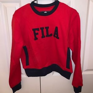 Cropped Fila Sweatshirt